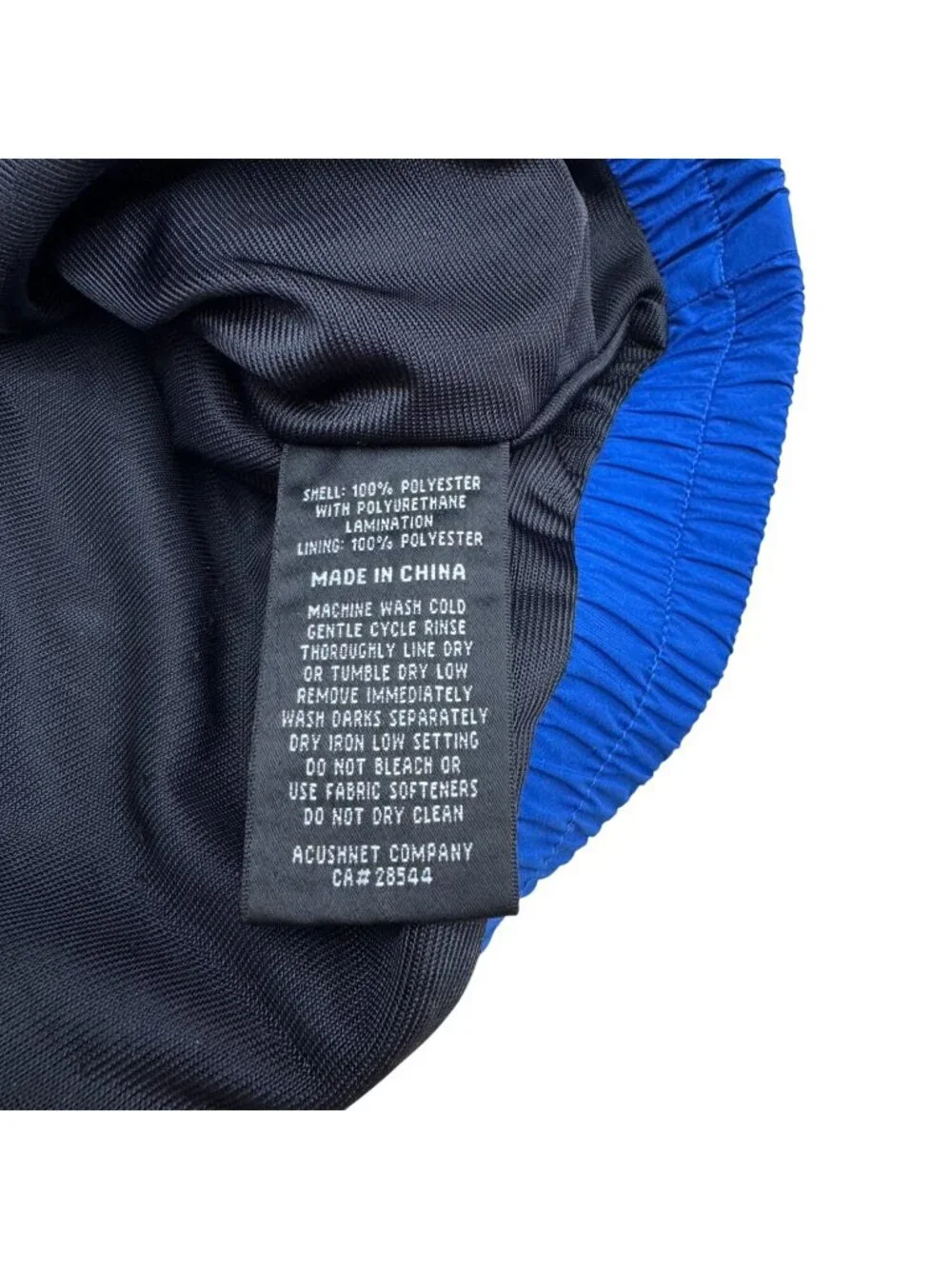 DryJoys By FootJoy Men's SS Blue Black Pullover Half-Zip Golf Windbreaker, Sz L - Picture 8 of 10